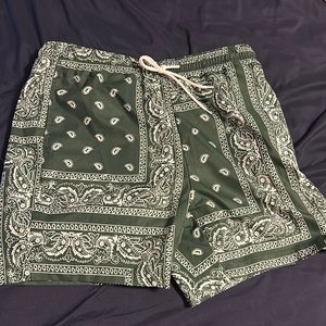 Mens shein Large bandana short